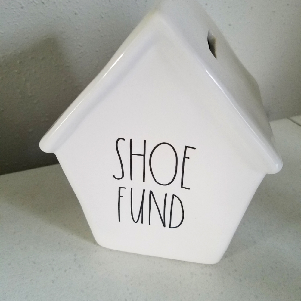 Shoe fund Rae Dunn Piggy Bank